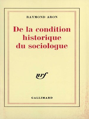 cover image of De la condition historique du sociologue. Leçon inaugurale au Collège de France prononcée le 1ᵉʳ décembre 1970